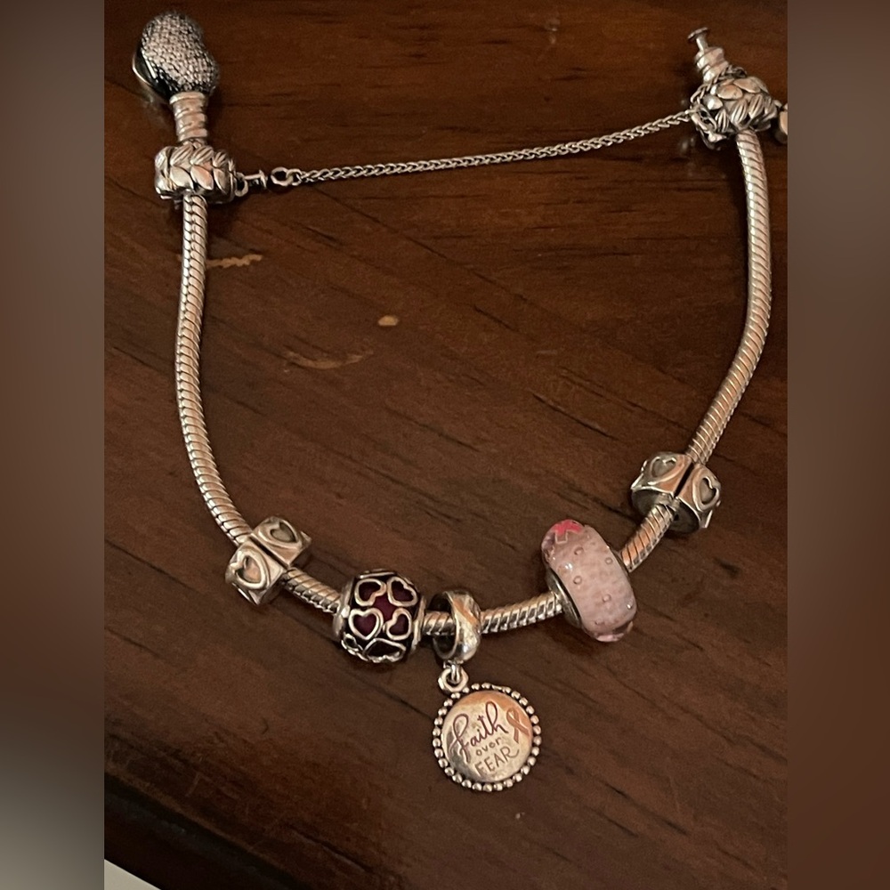 Pandora Breast Cancer Awareness charms